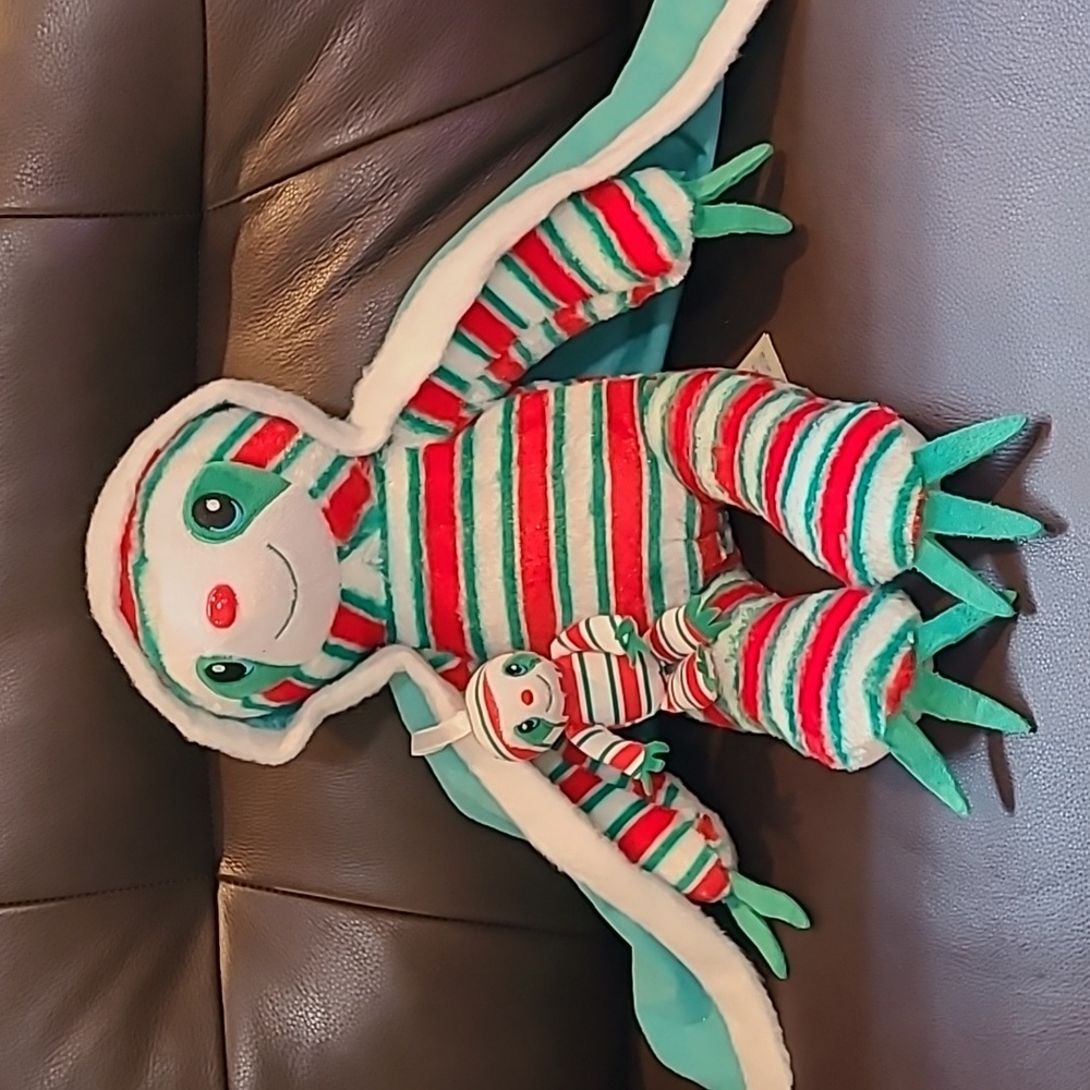 Build-a-Bear Peppermint Twist 20" Sloth cape & ornament
